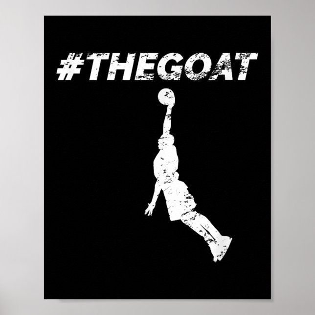 The Goat Greatest Of All Time Basketball Motivatio Poster (Framsidan)