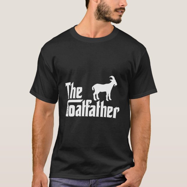 The Goatfather Goat Goat Farming T Shirt (Framsida)