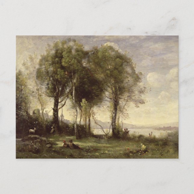 The Goatherds of Castel Gandolfo, 1866 Vykort (Framsida)