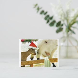 The goats of Christmas past Card Anteckningskort