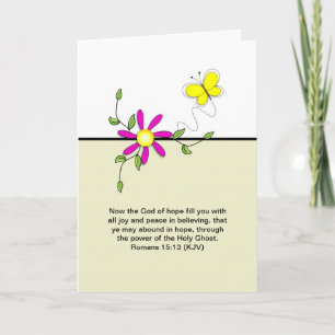 The God of Hope Greeting Card - Romans 15-13 Kort