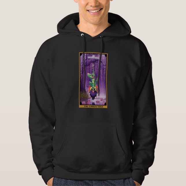 The Goddess Tara The Hanged Woman Tarot Card Hindu Hoodie (Framsida)