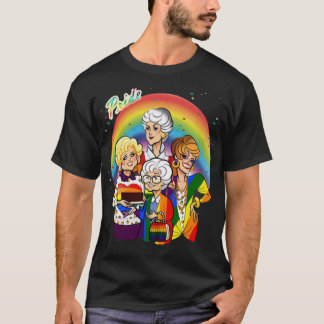 The Golden Friend Girls HBTQ Pride regnbågsflagga T Shirt