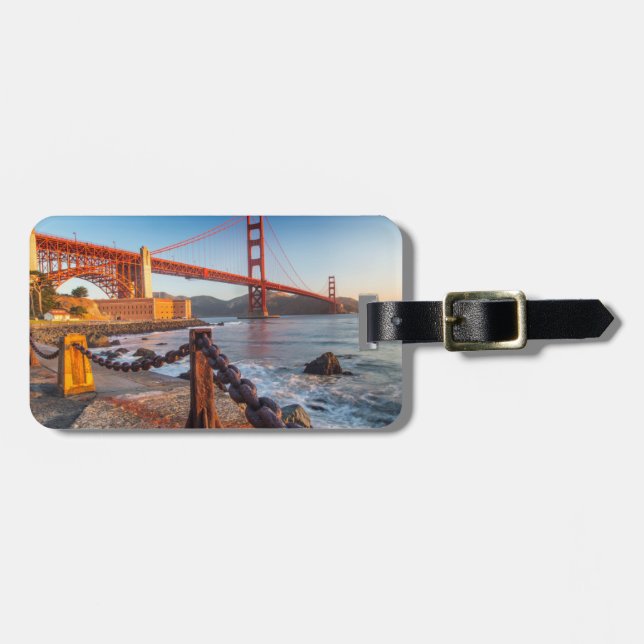 The Golden Gate Bridge från Fort Point Bagagebricka (Horisontell Framsida)
