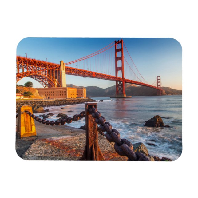 The Golden Gate Bridge från Fort Point Magnet (Horisontell)