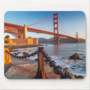 The Golden Gate Bridge från Fort Point Musmatta