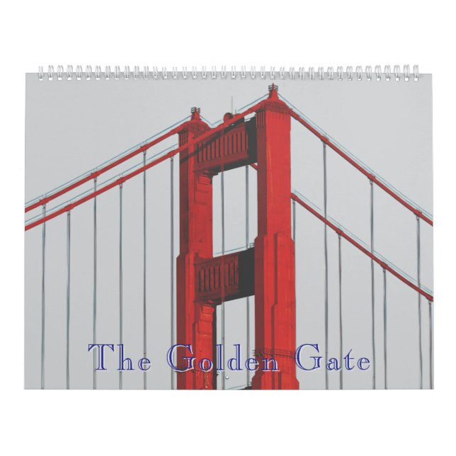 The Golden Gate Bridge San Francisco Kalender (Omslag)