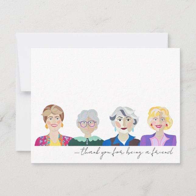 The Golden Girls Notecards Tack Kort (Framsida)