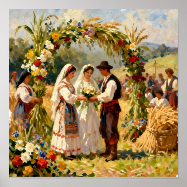 The Golden Harvest Wedding Poster (Framsidan)