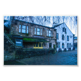 The Golden Lion Pub, Todmorden översätts till: Gol Fototryck
