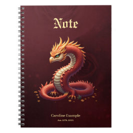 The golden serpent dragon. anteckningsbok