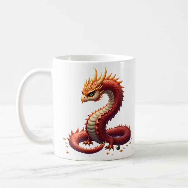 The golden serpent dragon.  kaffemugg (Vänster)