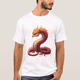 The golden serpent dragon.  t shirt