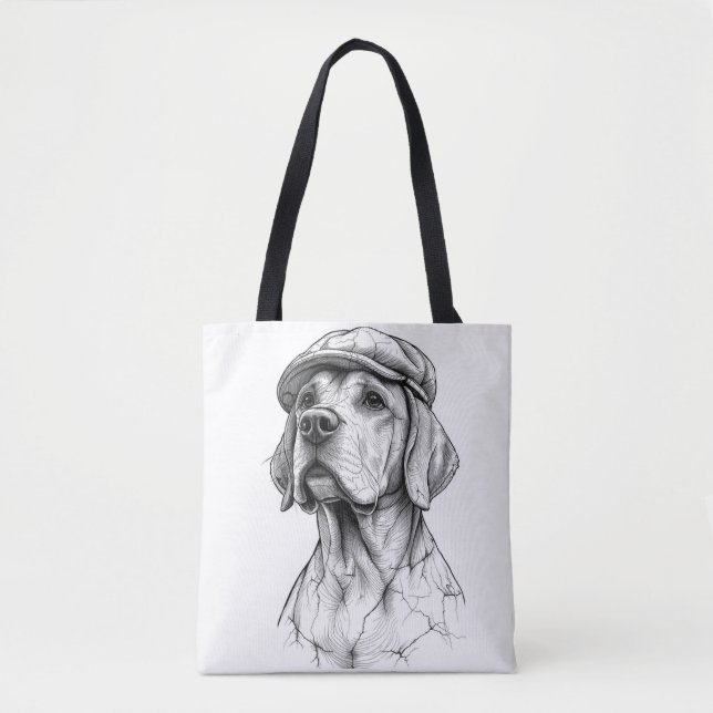 The Golden Soul: Marble Retriever Pet Tote Bag Tygkasse (Framsida)