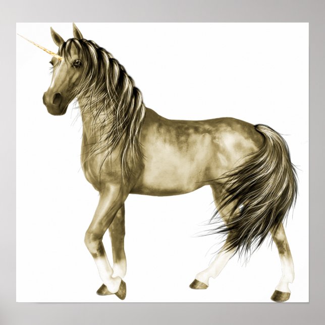 The Golden Unicorn Print Poster (Framsidan)