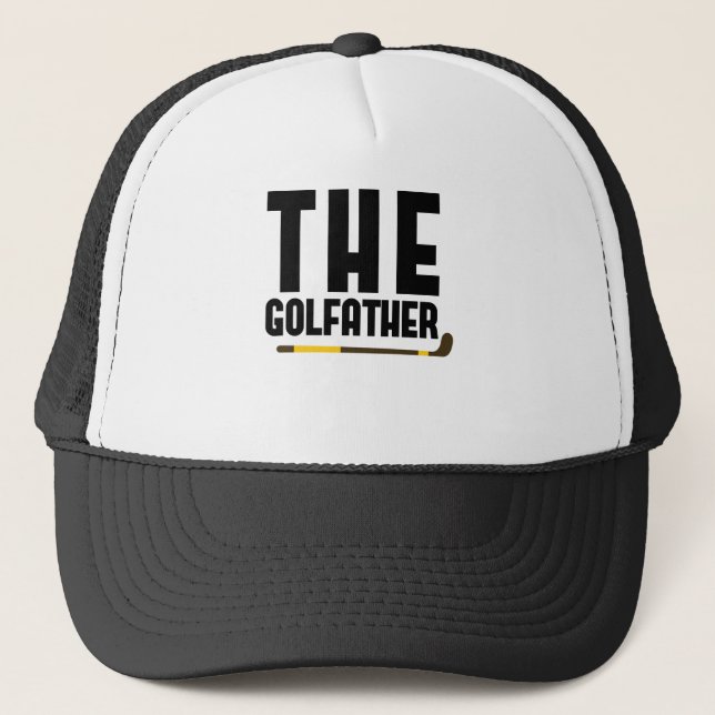 The Golfather Roligt Golfälskare Pappa Present Gol Keps (Framsida)