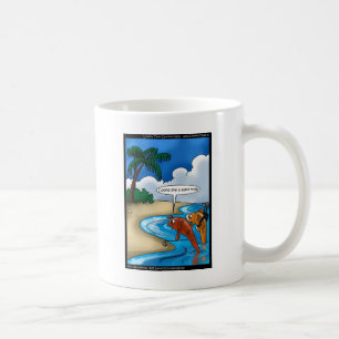 The Golfing Fish Funny Tees Cards & Other Gifts bl Kaffemugg