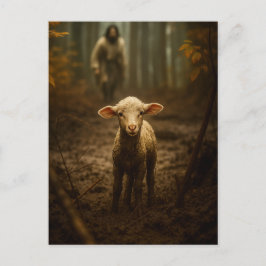 The Good Shepherd and the Lost Lamb – Jesus & Lamb Vykort