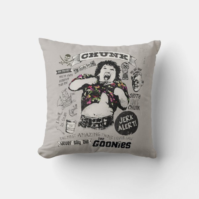 The Goonies Chunk Retro Collage Kudde (Framsida)