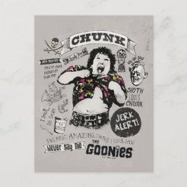 The Goonies Chunk Retro Collage Vykort
