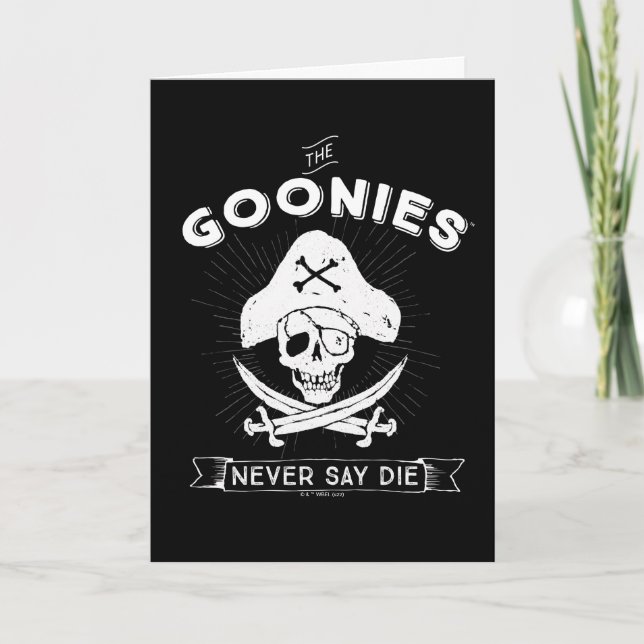 The Goonies "Never Say Die" Pirate Badge Kort (Framsida)