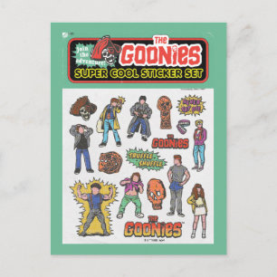 The Goonies Retro-klistermärkeshäfte Grafik Vykort