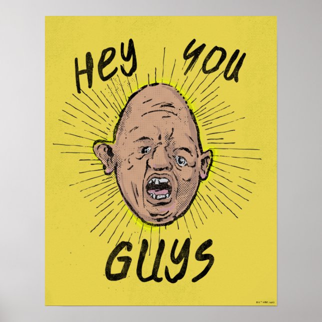 The Goonies Sloth Doodle "Hey You Guys" Poster (Framsidan)