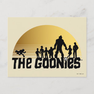 The Goonies Solnedgång Silhuett Grafik Vykort