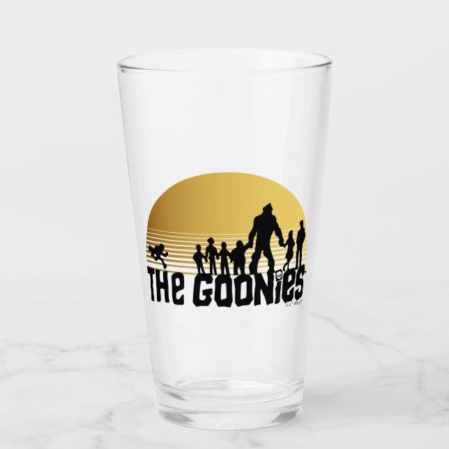 The Goonies Sunset Silhouette Graphic Glaskopp (Framsida)