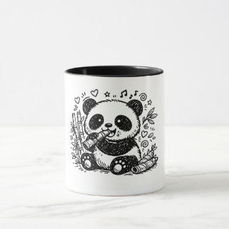 The Gourmet Panda: A Whimsical Bamboo Feast Mugg