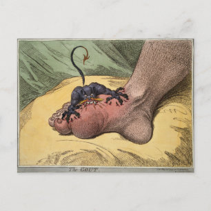 The Gout (av 1800-talets karikatyrtecknare James G Vykort