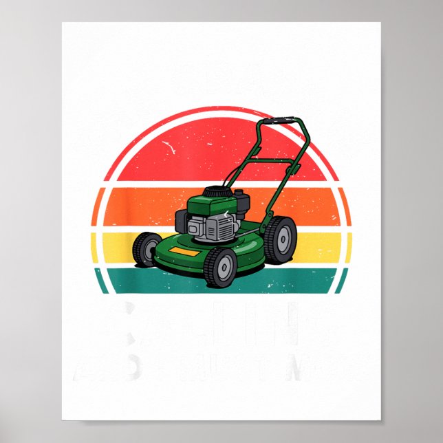 The Gr Calling I Must Mow Funny Lawn Mower Toddler Poster (Framsidan)