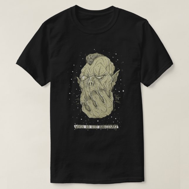 The Grabbing Hands. #enjoythesilence #inblack T Shirt (Design framsida)