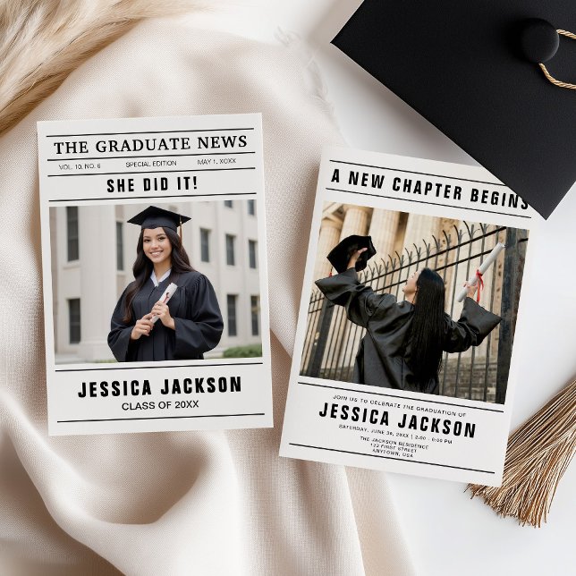 The Graduate News Tidningsmall för flera foton  (Skapare uppladdad)