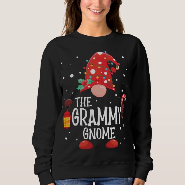 The Grammy Gnome Matchande Familj Jul Gnome P T Shirt (Framsida)