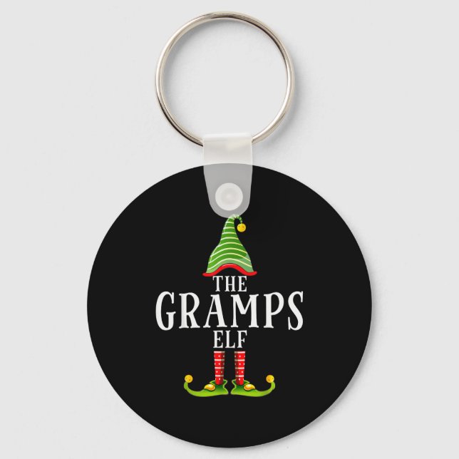 The Gramps Elf Funny Matching Pajama Xmas  Nyckelring (Framsida)