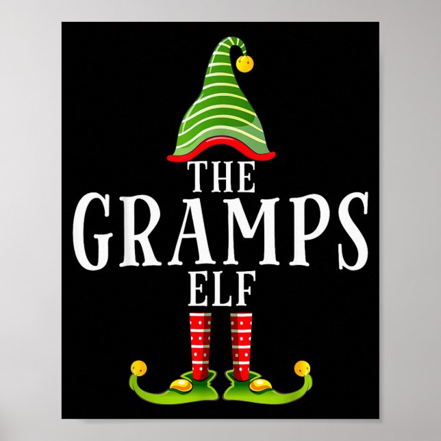 The Gramps Elf Funny Matching Pajama Xmas  Poster (Framsidan)