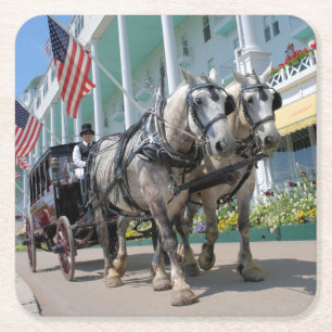 The Grand Hotel - Mackinac Island, Michigan Underlägg Papper Kvadrat