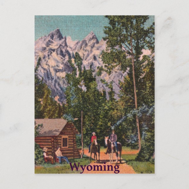 The Grand Tetons - Wyoming Vykort (Framsida)