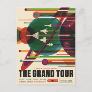 The Grand Tour - Retro NASA-resemästare Postkort Vykort