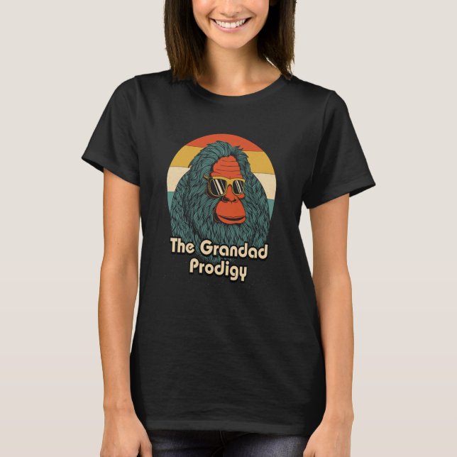 The Grandad Prodigy Fathers Day Smart Parents Inte T Shirt (Framsida)
