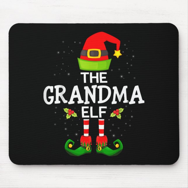 The Grandma Elf Christmas Family Matching Pajama  Musmatta (Framsidan)