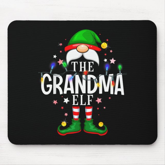 The Grandma Elf Christmas Family Pajama Party  Musmatta (Framsidan)