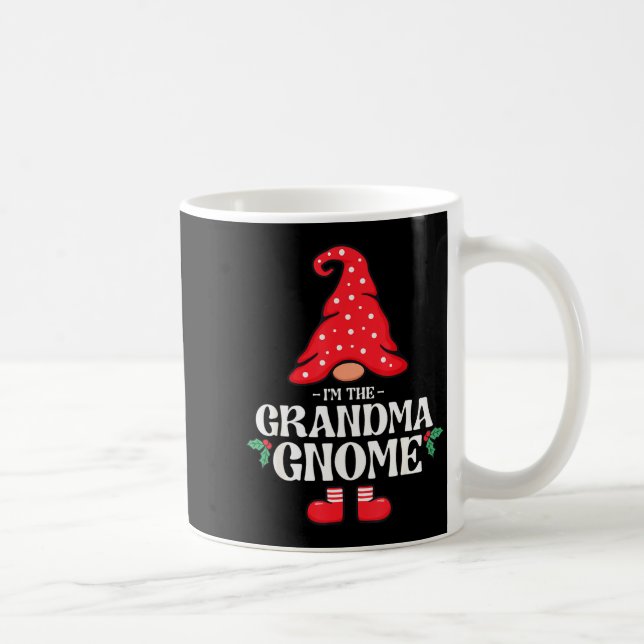 The Grandma Gnome Funny Family Matching Group Chri Kaffemugg (Höger)
