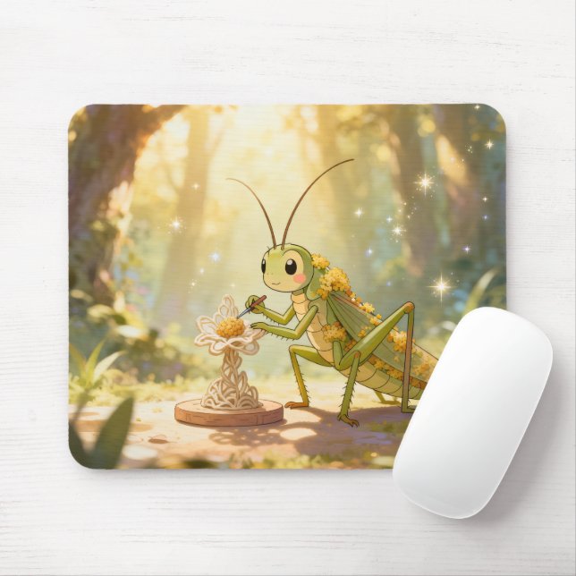 The Grasshopper and the Nectar Artwork.1 Musmatta (Med mus)
