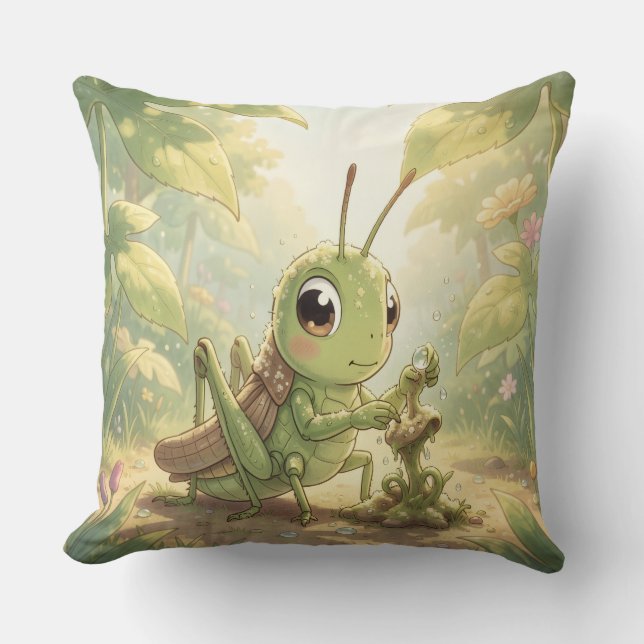 The Grasshopper and the Nectar Artwork.8 Kudde (Framsida)