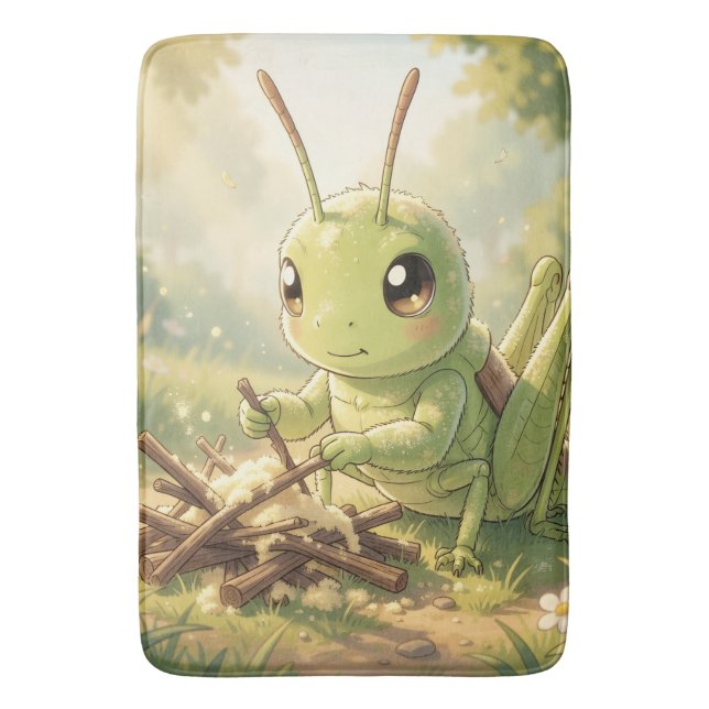 The Grasshopper and the Nectar Artwork Badrumsmatta (Framsidan (Vertikal))