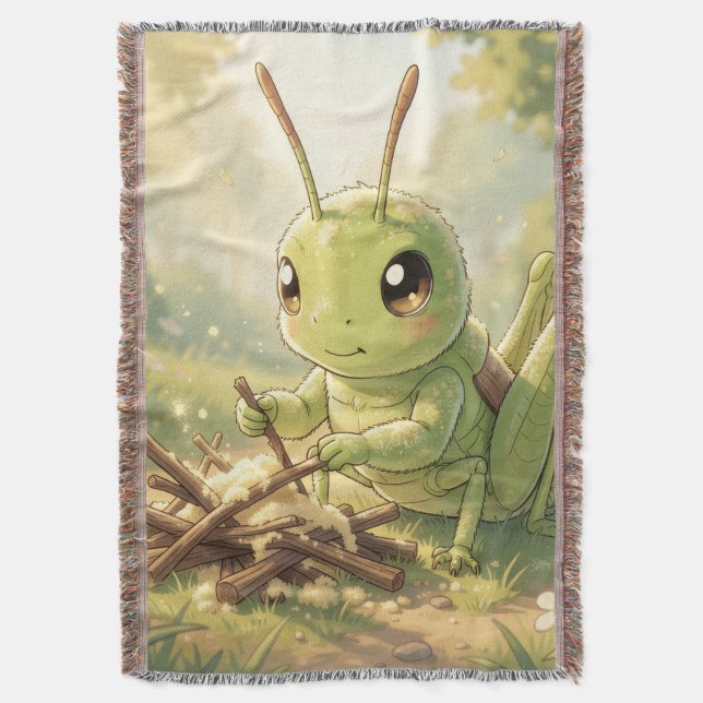 The Grasshopper and the Nectar Artwork Filt (Framsidan Vertikal)