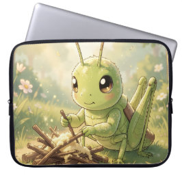 The Grasshopper and the Nectar Artwork Laptop Fodral