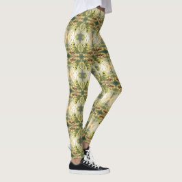 The Grasshopper and the Nectar Artwork Leggings